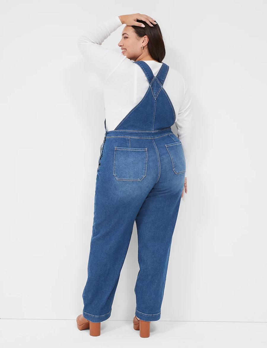 Ολοσωμη Φορμα γυναικεια Lane Bryant Authentic Straight Leg Denim μπλε | NSD6334AN