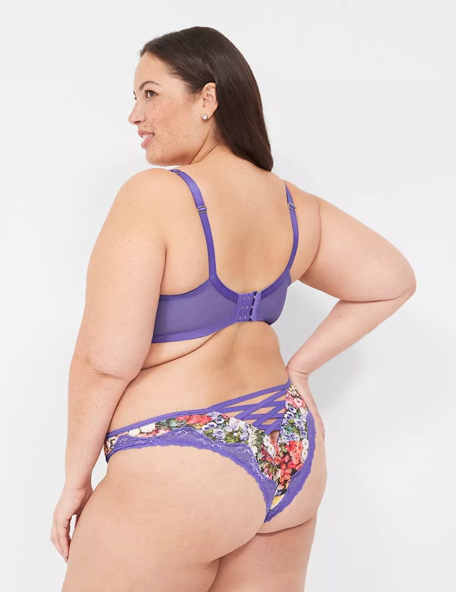 Σουτιέν Μπαλκονέτ γυναικεια Lane Bryant Boost μωβ Πολύχρωμο | CMS1759LA