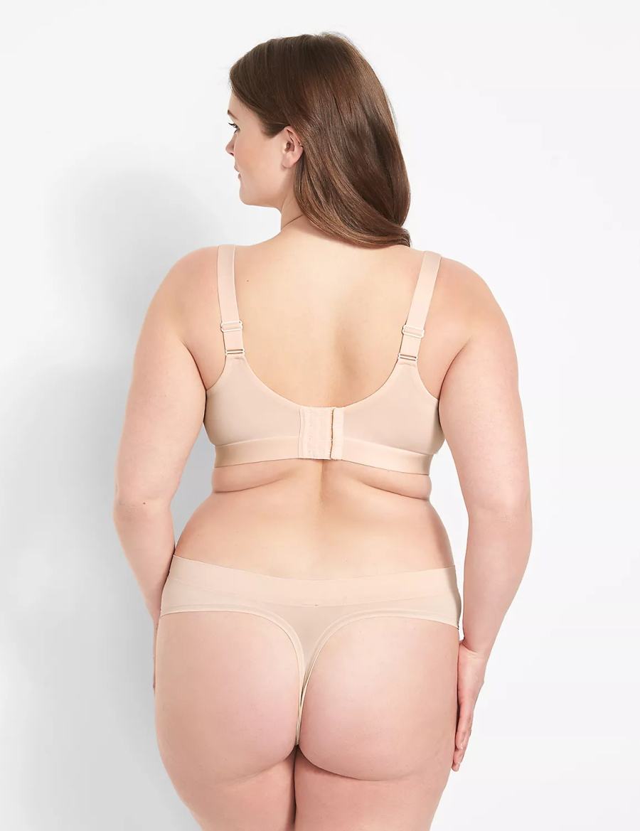 Σουτιέν Μπαλκονέτ γυναικεια Lane Bryant Comfort Bliss Lightly Lined καφε | ZDL2643MR