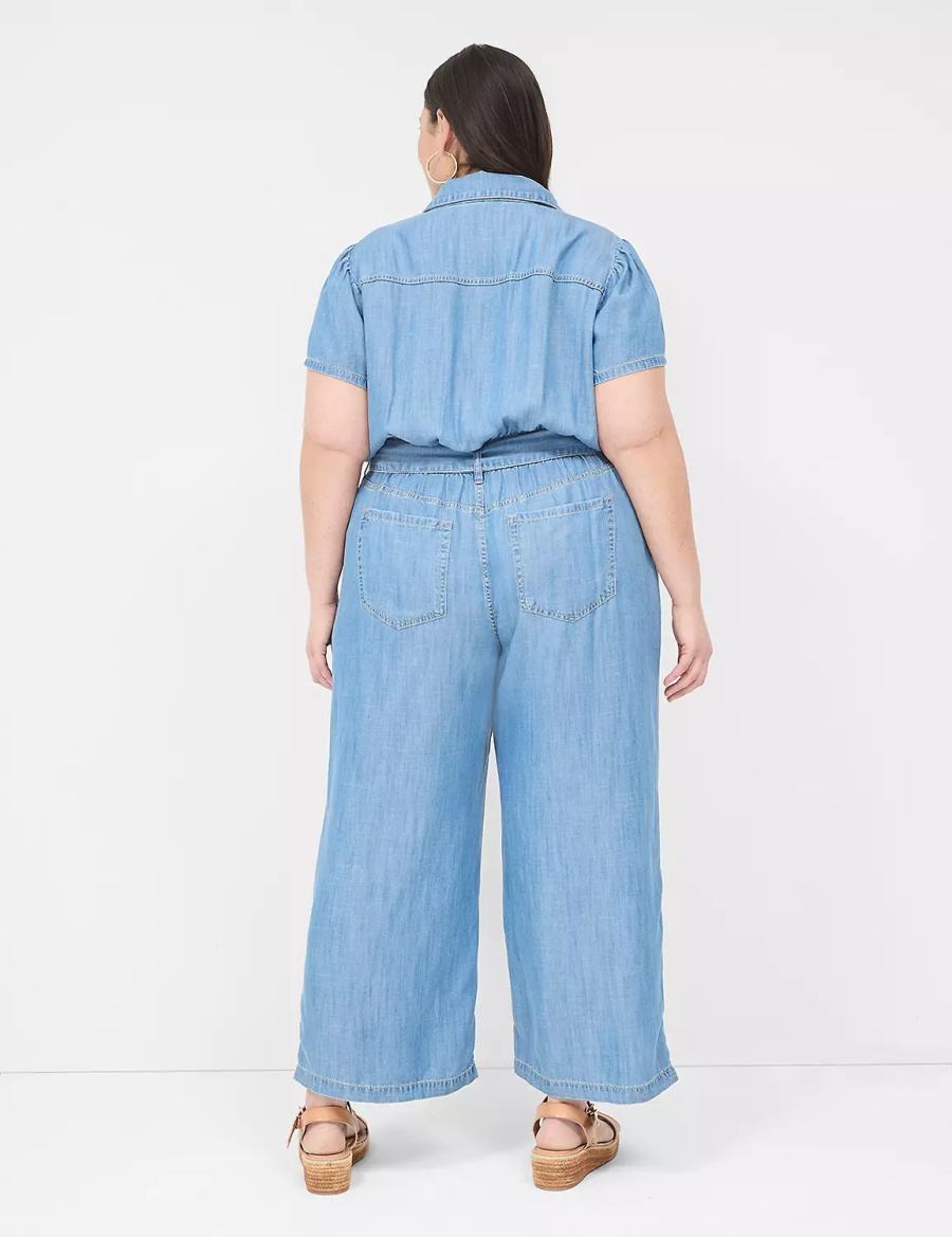 Ολοσωμη Φορμα γυναικεια Lane Bryant Fluid Denim ανοιχτο μπλε | BWF2552BM