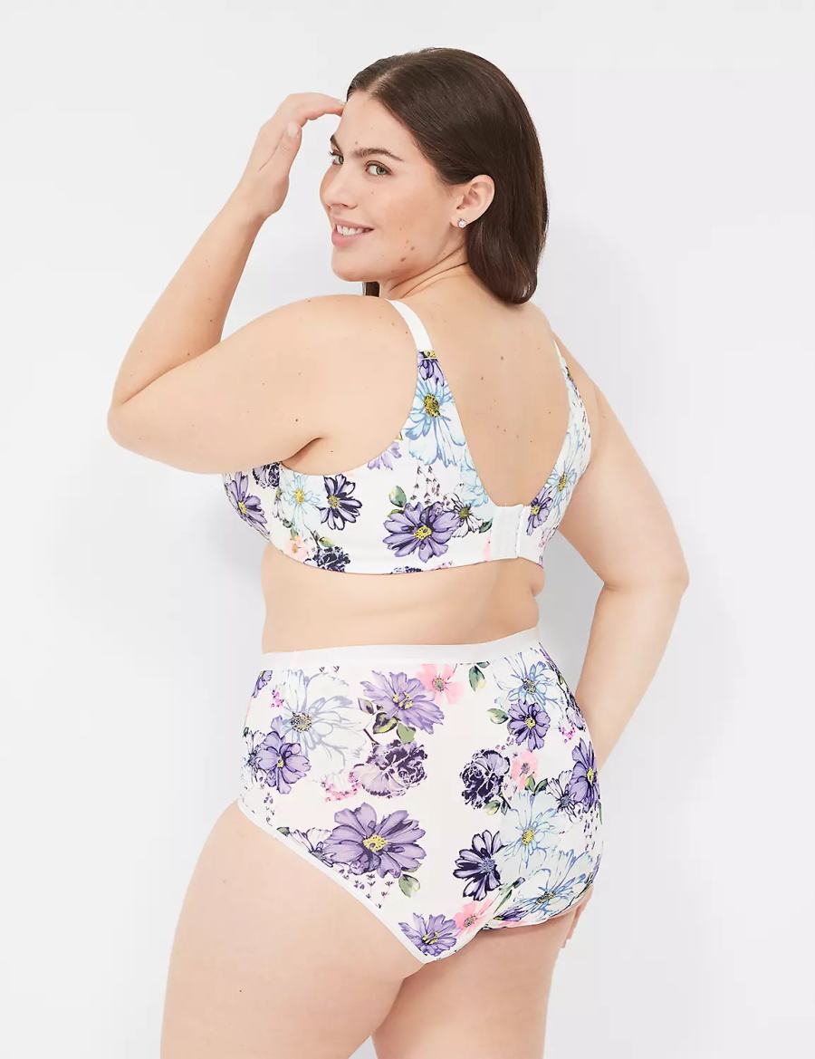 Σουτιέν Μπαλκονέτ γυναικεια Lane Bryant Invisible Backsmoother Lightly Lined ασπρα | ZWB7384QJ