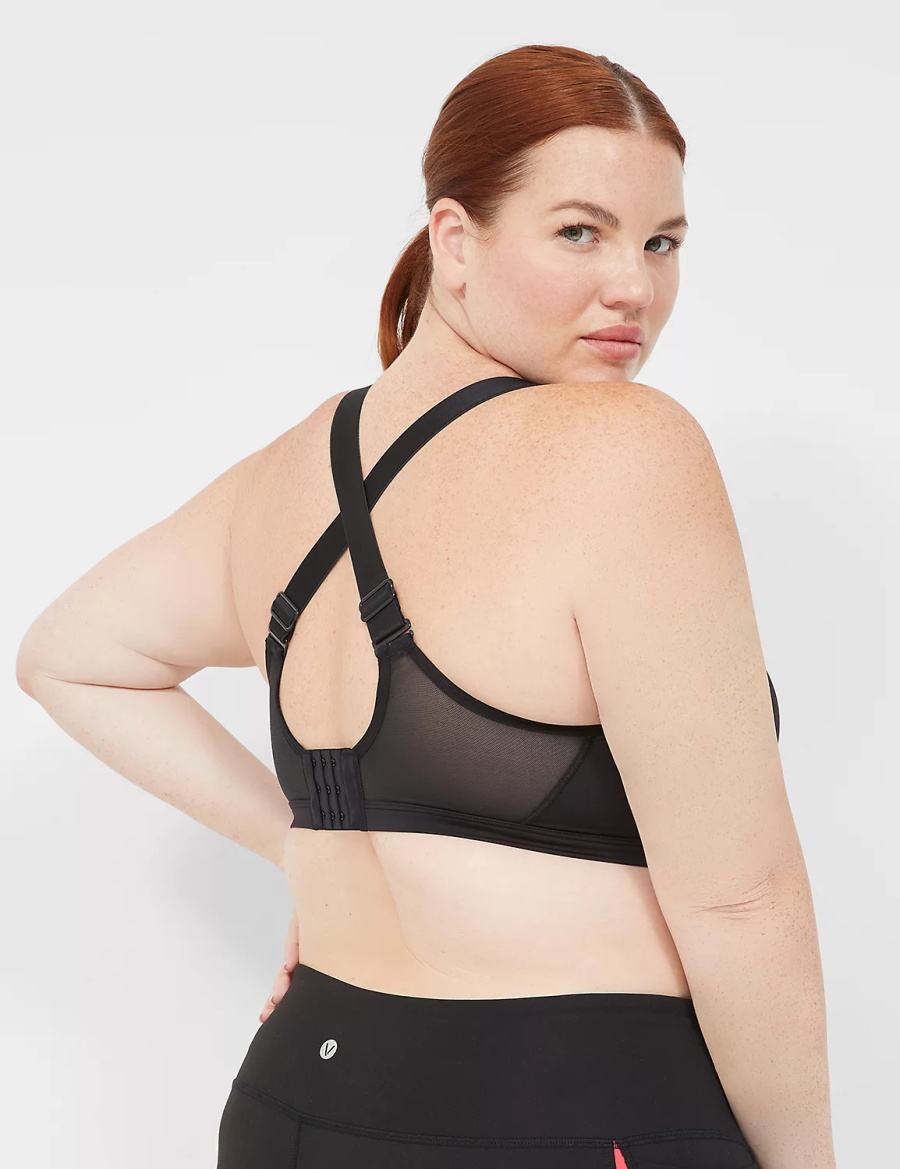 Αθλητικο Σουτιεν γυναικεια Lane Bryant LIVI High-Impact Wicking Underwire μαυρα | GCD681KA