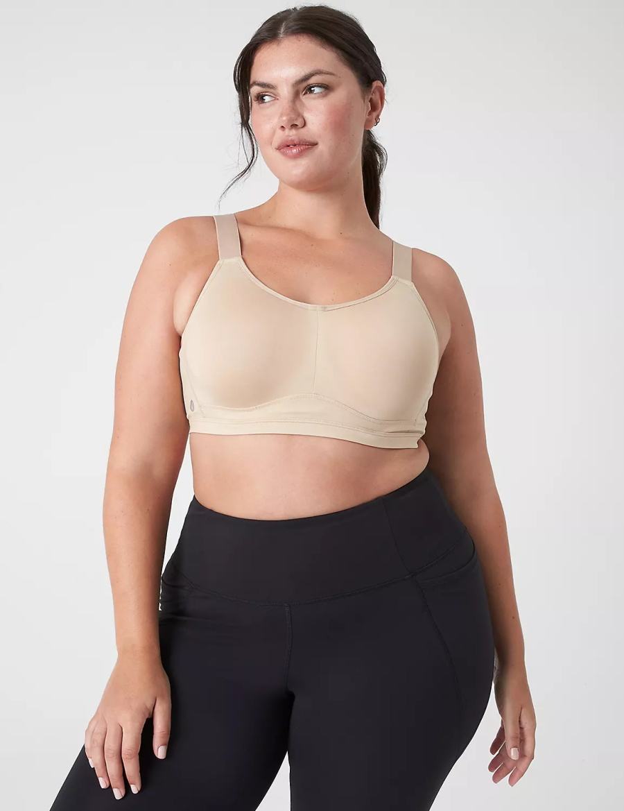 Αθλητικο Σουτιεν γυναικεια Lane Bryant LIVI High-Impact Wicking Underwire Μπεζ | AIB7140GM