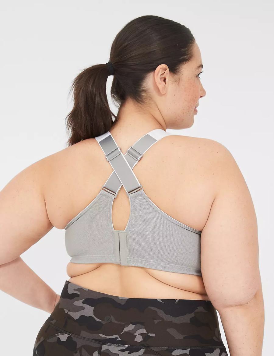 Αθλητικο Σουτιεν γυναικεια Lane Bryant LIVI Max Support Wicking Underwire ασπρα | NFQ610OQ