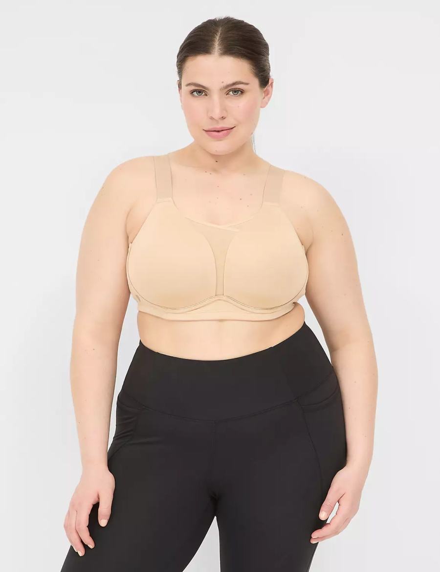 Αθλητικο Σουτιεν γυναικεια Lane Bryant LIVI Wicking Medium Impact NW Μπεζ | ECM1878XD