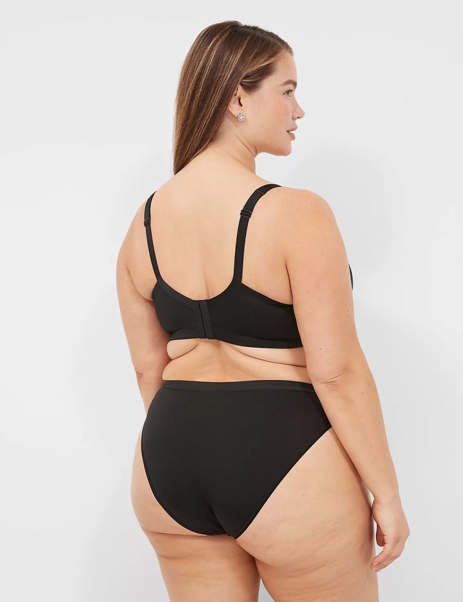 Σουτιέν Μπαλκονέτ γυναικεια Lane Bryant Lightly Lined With Lace μαυρα | USP1545AI