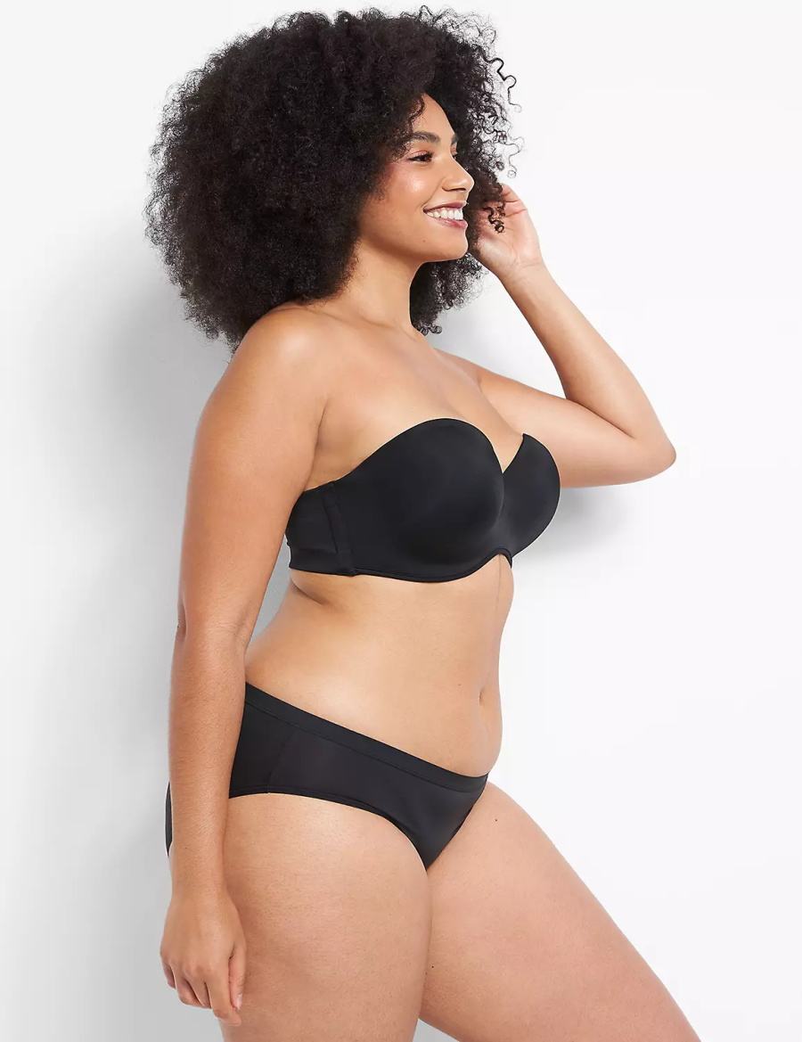 Στράπλες Σουτιέν γυναικεια Lane Bryant Multi-Way Boost μαυρα | MLB6215ZW