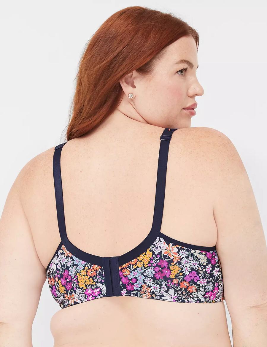 Σουτιέν Μπαλκονέτ γυναικεια Lane Bryant Smooth Lightly Lined μπλε | HLF7851XK