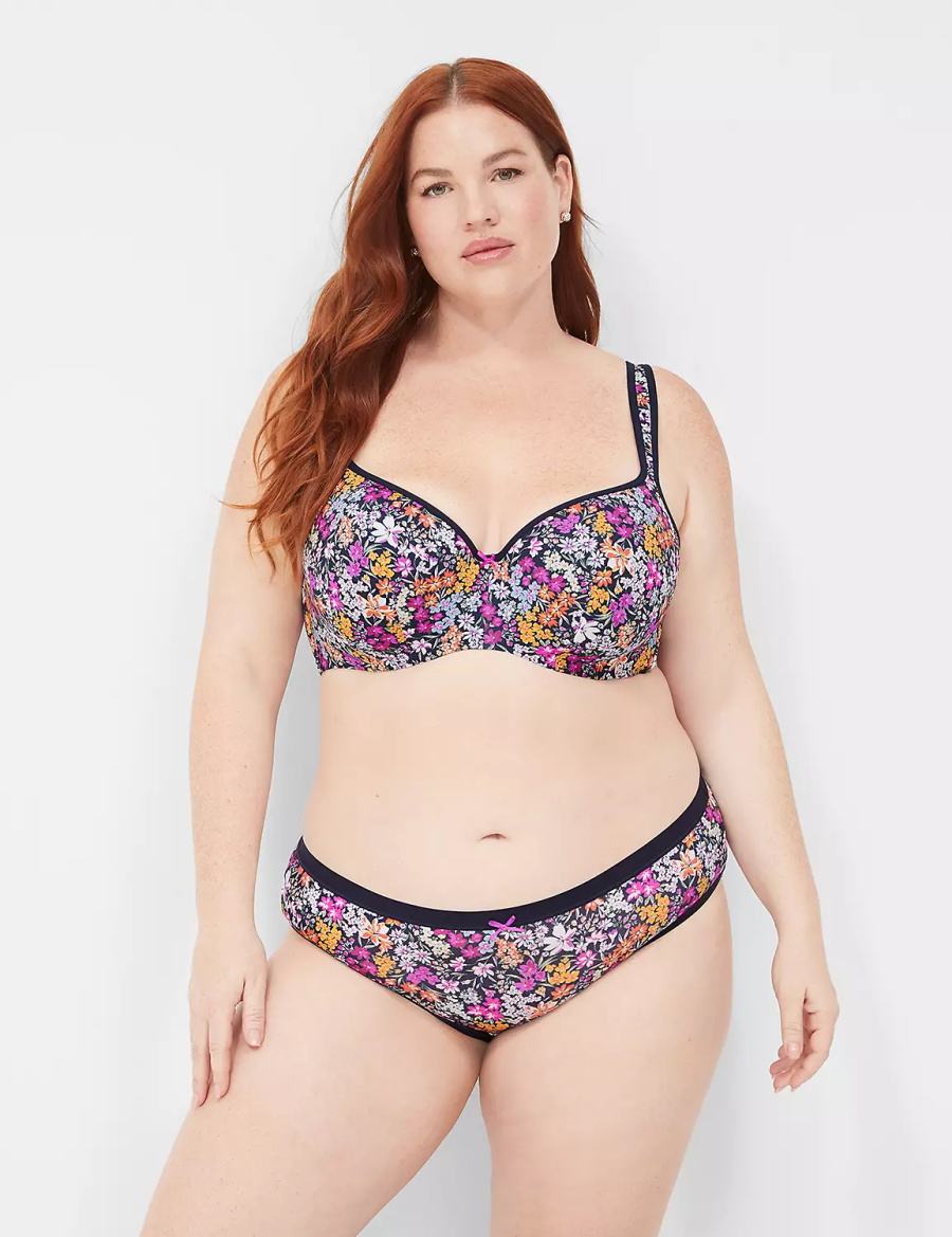 Σουτιέν Μπαλκονέτ γυναικεια Lane Bryant Smooth Lightly Lined μπλε | HLF7851XK