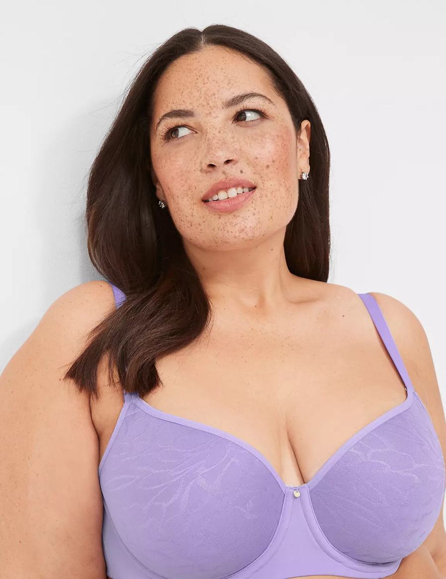 Σουτιέν Μπαλκονέτ γυναικεια Lane Bryant Spacer Lightly Lined μωβ | GVE4554VV