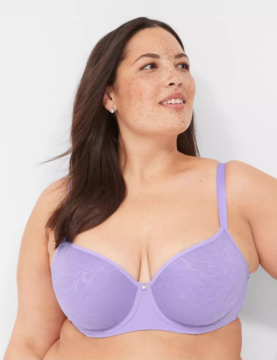 Σουτιέν Μπαλκονέτ γυναικεια Lane Bryant Spacer Lightly Lined μωβ | GVE4554VV