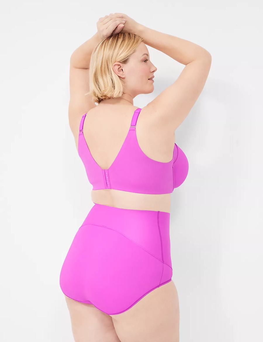 Σουτιέν Μπαλκονέτ γυναικεια Lane Bryant Totally Smooth Lightly Lined ανοιχτο μωβ | UVN2972EV