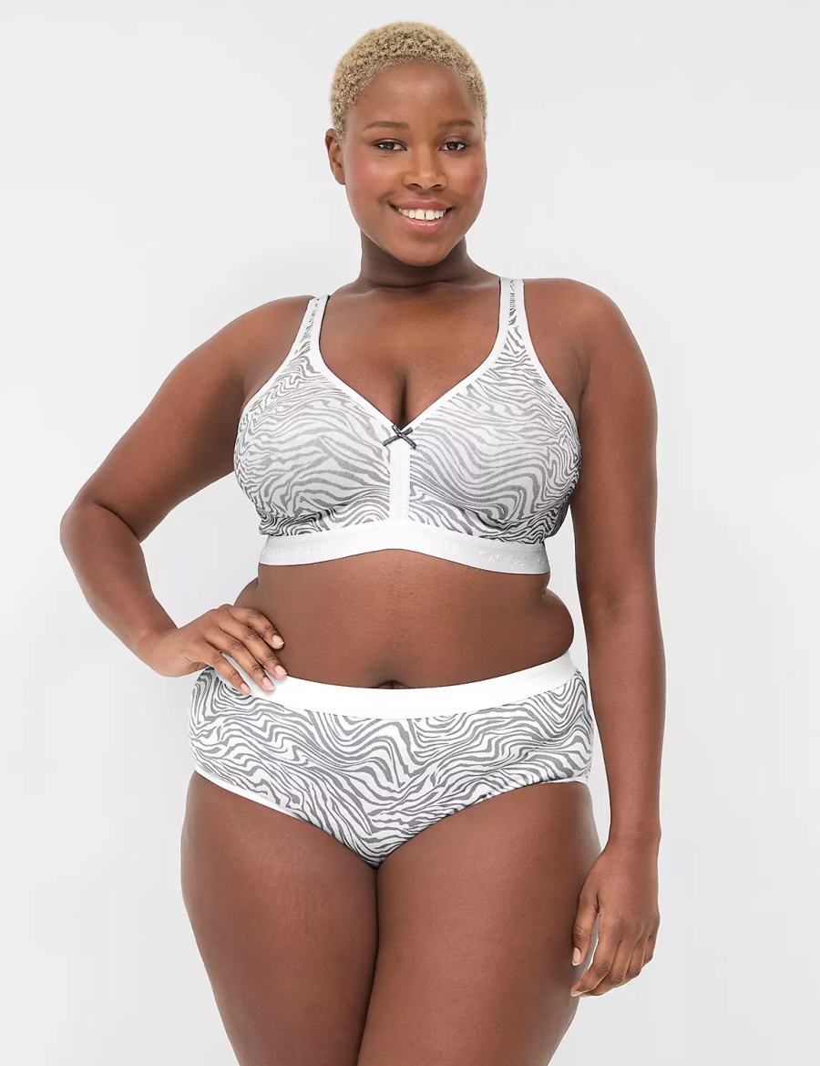 Σουτιέν Χωρίς Επένδυση γυναικεια Lane Bryant Cotton No-Wire ασπρα | EUE162XX