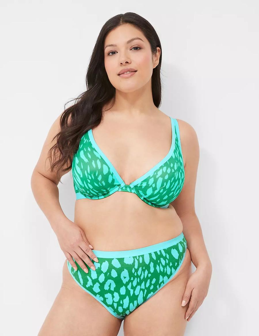 Σουτιέν Χωρίς Επένδυση γυναικεια Lane Bryant High Apex πρασινο | STD8162IX